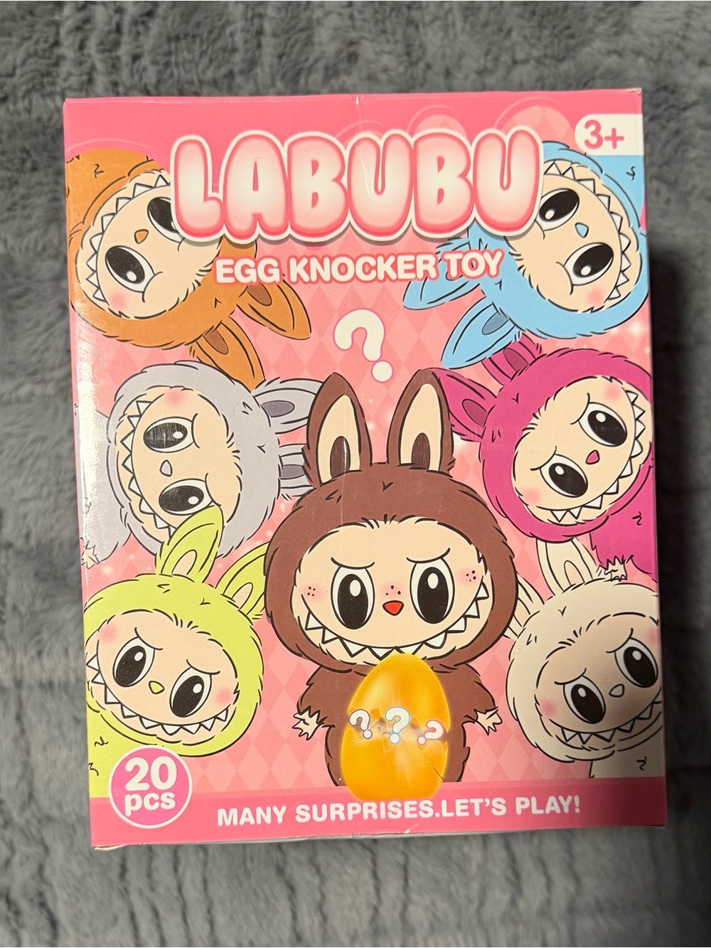 Labubu Egg Knocker Toy - 20 surprises - for kids 3+